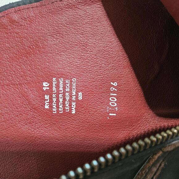 Freebird Women's Riley Leather Mid Calf High Boots Size 10 Strappy Biker Cowgirl - Picture 10 of 16